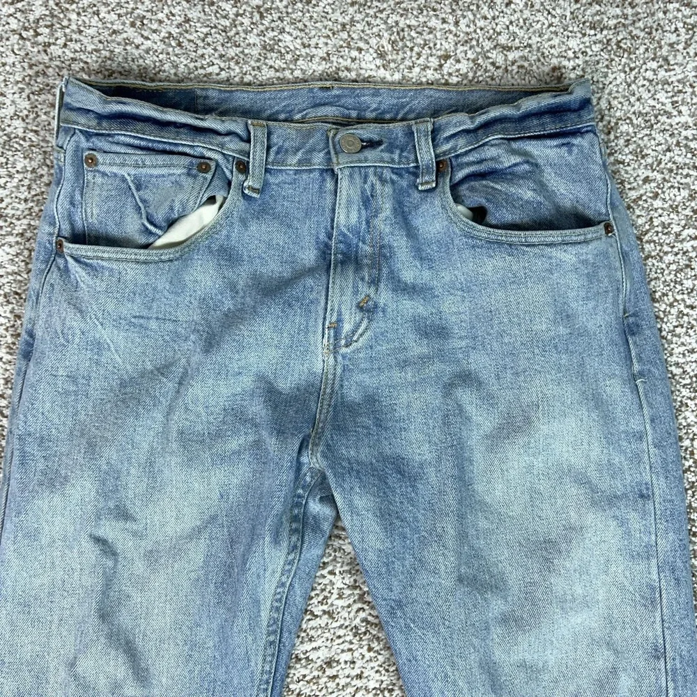 Levis 512 Jeans Mens 32x30 Blue Slim Taper Stretch Denim Light Wash Casual Basic